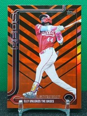 Elly De La Cruz Black Orange Foil 2025 Topps Update #US235 Cincinnati Reds
