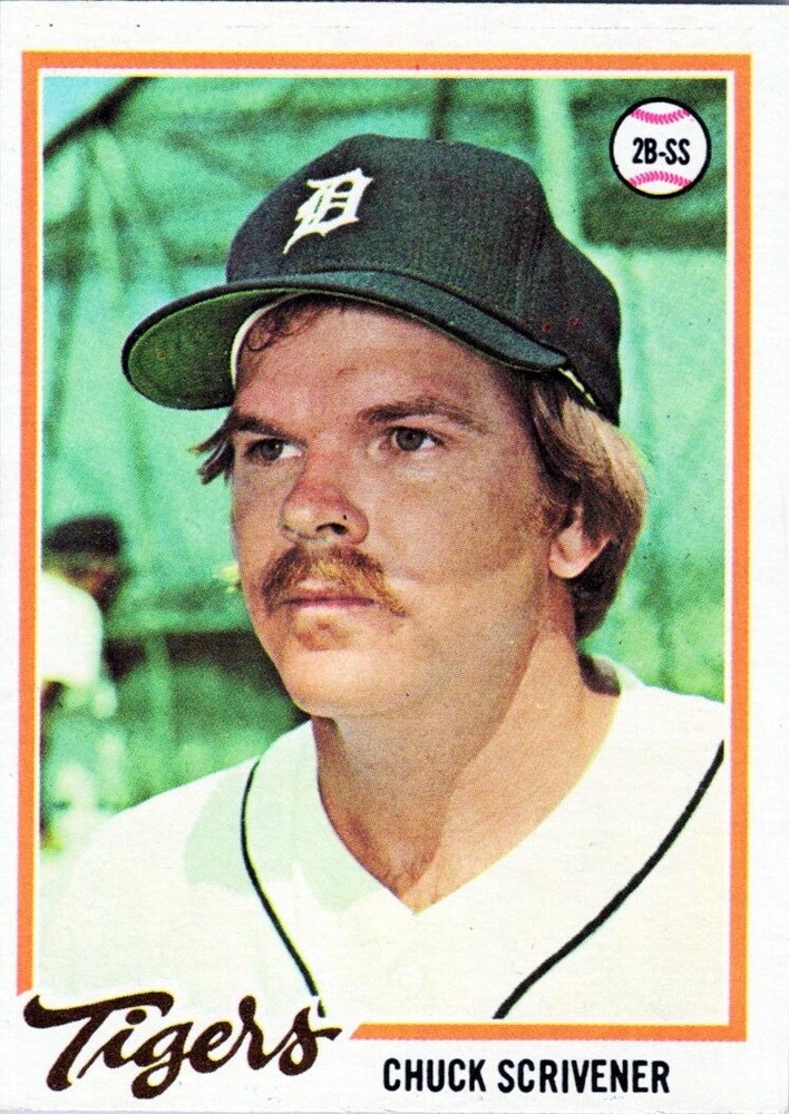 1978 Topps #94 Chuck Scrivener Detroit Tigers EX
