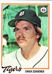 1978 Topps #94 Chuck Scrivener Detroit Tigers EX