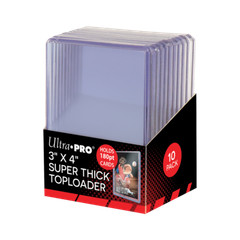 Ultra PRO 10 Pack 3&Prime;x4&Prime; Super Thick 180PT Toploaders Card Sleeve Protector