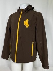 Wyoming Cowboys G-III Brown Full Zip Hooded Jacket Men&rsquo;s LARGE