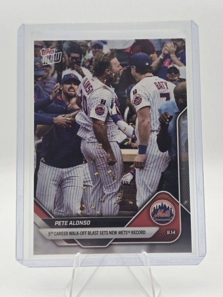 Pete Alonso 5th Walk-Off HR Mets Record 2025 MLB Topps NOW Card 713 In Hand