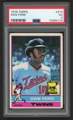 1976 TOPPS DAN FORD #313 MINNESOTA TWINS ALL-STAR ROOKIE VINTAGE PSA 3 VERY GOOD