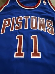 Vintage Isiah Thomas Detroit Pistons MacGregor Sand Knit Jersey XL Bad Boys 80’s