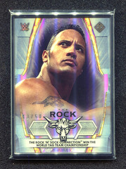 2021 Topps Transcendent WWE The Rock Dwayne Johnson #/50 Silver Metal Frame Card