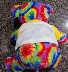Ryan Blaney Penske Racing #12 Peach Pals 9&Prime; Teddy Bear Tie-Dye Plush New NASCAR
