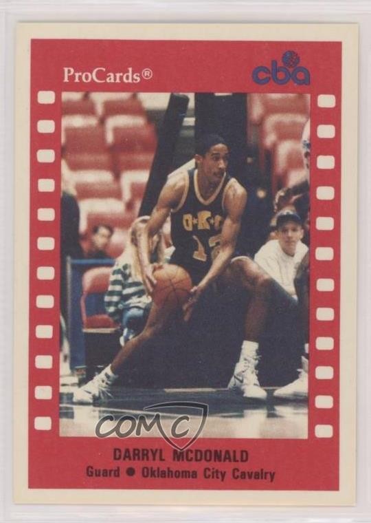 1990-91 ProCards CBA Darryl McDonald #104 0q3