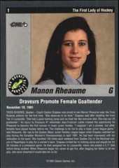 1993 Classic Pro Prospects #1 Manon Rheaume
