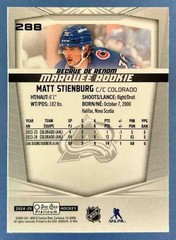 MATT STIENBURG Marquee Rookie 2024-25 OPC Platinum #288 RC Colorado Avalanche