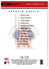 GARRET ANDERSON 2005 Leaf Press Proofs Gold /25 #271 SP ANGELS
