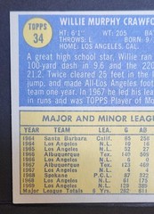 1970 Topps #34 Willie Crawford Los Angeles Dodgers EX-EXMINT+