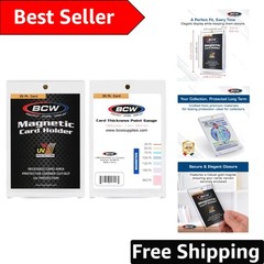 Magnetic Card Holders – 35 PT Thickness, 20 Pack with Gold Magnet Design