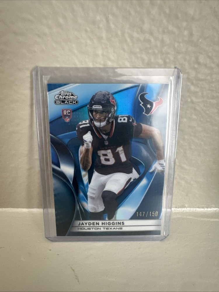 2025 Topps Chrome Black Blue Wave /150 Jayden Higgins
