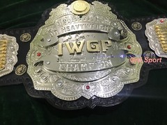 IWGP JR Heavyweight Wrestling Championship belt 4mm Zinc Silver Plated(3 Layer)