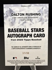 2025 Topps Update – Baseball Stars Autos Dalton Rushing #BSAU-DR Green /99 (RC)