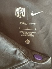 Nike Minnesota Vikings NFL Black Short Sleeve Quarter-Zip Jacket – Mens Large