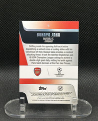 2025-26 Topps Chrome UEFA Club Competitions Bukayo Saka RayWave Refractor #12