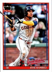 2026 Topps Series 1 T91-69 Jose Ramirez Cleveland Guardians 75th Anniv Baseball