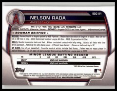 2023 Bowman Draft Chrome #BDC-81 Nelson Rada