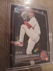 2025 1st Bowman Chrome Tanner Franklin Black Sapphire Refractor #/10 BDC-90