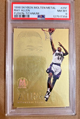 1998-99 Skybox Ray Allen Molten Metal Fusion Titanium Gold #25F PSA 8