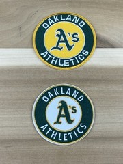 OAKLAND A&rsquo;S ATHLETICS LOT SET OF 2 IRON ON PATCHES 3”x3”