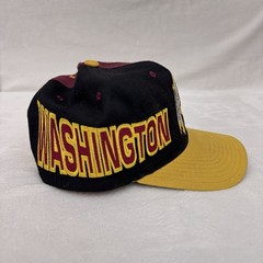 VTG 90s NFL Washington Redskins Split Colorblock SnapBack Hat American Needle