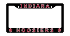 Indiana Hoosiers License Plate Frame Cover – Black – EliteAuto3K