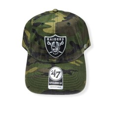 &rsquo;47 Las Vegas Raiders Clean Up Camo Adjustable Strap Hat Dad Cap