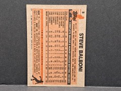 1983 Topps #8 Steve Balboni In Person Signed Autographed Auto Yankees COA