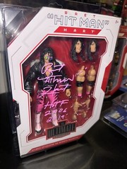 WWE BRET HART Signed Autographed Mattel Ultimate Figure – PROOF INSCRIPTION