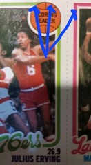 1980-81 Topps Magic J L Bird DR. J 139-174-34 RC Rookie