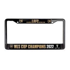LAFC MLS Cup Champions 2022 3D Polyurethane Black License Plate Frame for Car