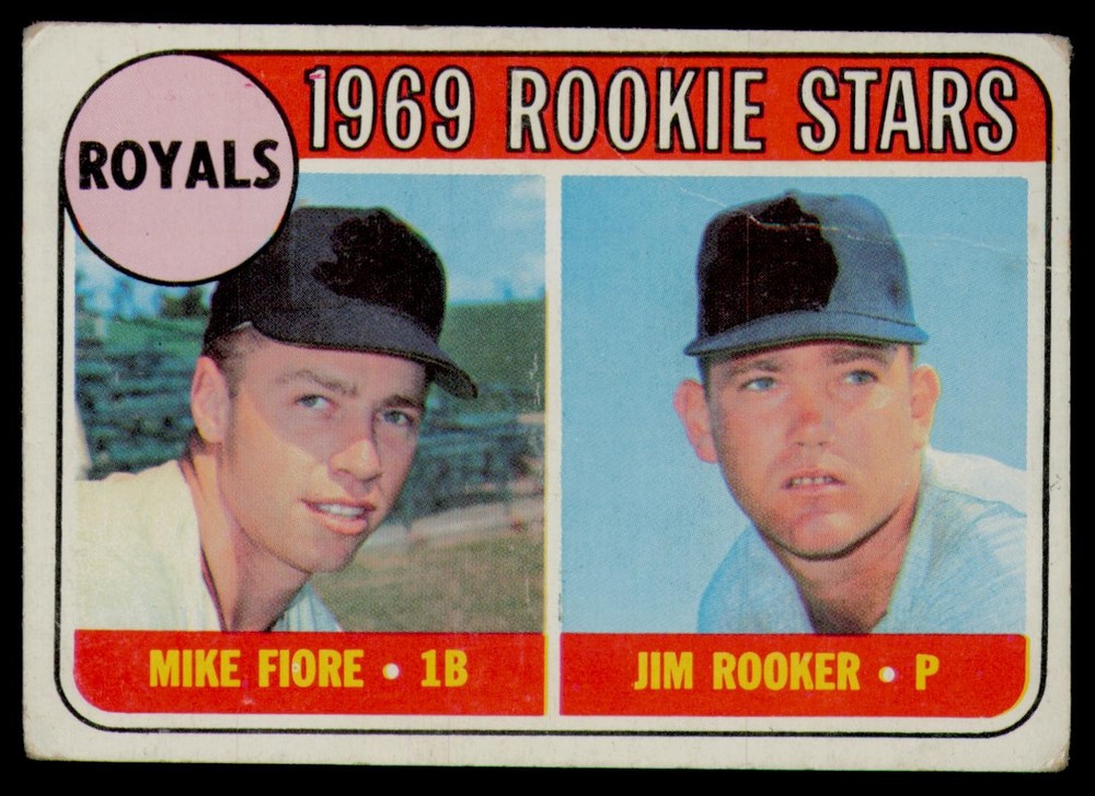 1969 Topps #376 Royals 1969 Rookie Stars (Mike Fiore / Jim Rooker)