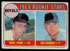 1969 Topps #376 Royals 1969 Rookie Stars (Mike Fiore / Jim Rooker)