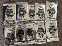 Lot Of 10 Packs 2025-26 Panini Select Ligue 1 White Sparkle Sealed Soccer New
