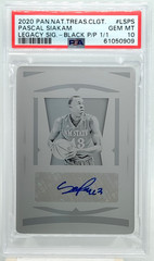 1/1 Pascal Siakam Auto PSA 10 2020 National Treasures Autograph Printing Plate