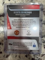 2025-26 Topps Chrome UEFA Women&rsquo;s UWCLHinata Miyazawa Gold Wave #/50