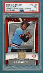 2005 Upper Deck Trilogy Rod Carew Generations Past Lumber/115#PA-CA PSA 7! POP 1