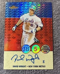 2005 Topps Finest – Autograph David Wright #FA-DW Refractor (AU)