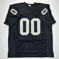 Facsimile Autographed Jim Otto Oakland Las Vegas Black Reprint Jersey Men&rsquo;s XL