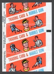 1968 Topps Baseball Football Generic Sport & Non-Sport Wax Fun Pack Wrapper