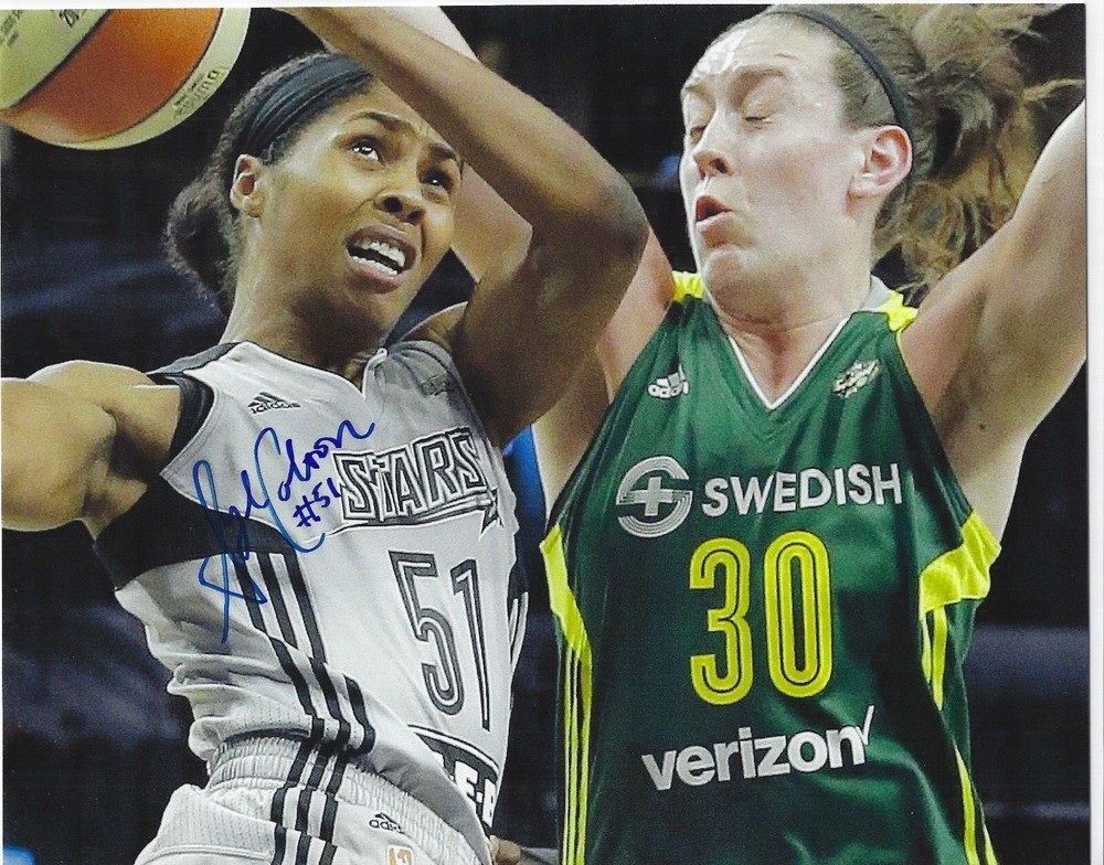 SYDNEY COLSON Signed 8 x 10 Photo WNBA Basketball SAN ANTONIO SILVER STARS Aces