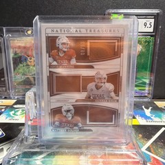 2025 Panini National Treasures Collegiate Arch Manning /Trio Helm/Golden/# 8/99