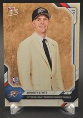 2026 Topps Now NBA Draft Bennett Stirtz #BST2 Thunder