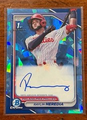 2024 Bowman Chrome 1st Sapphire Raylin Heredia Auto #BSPA-RH Phillies