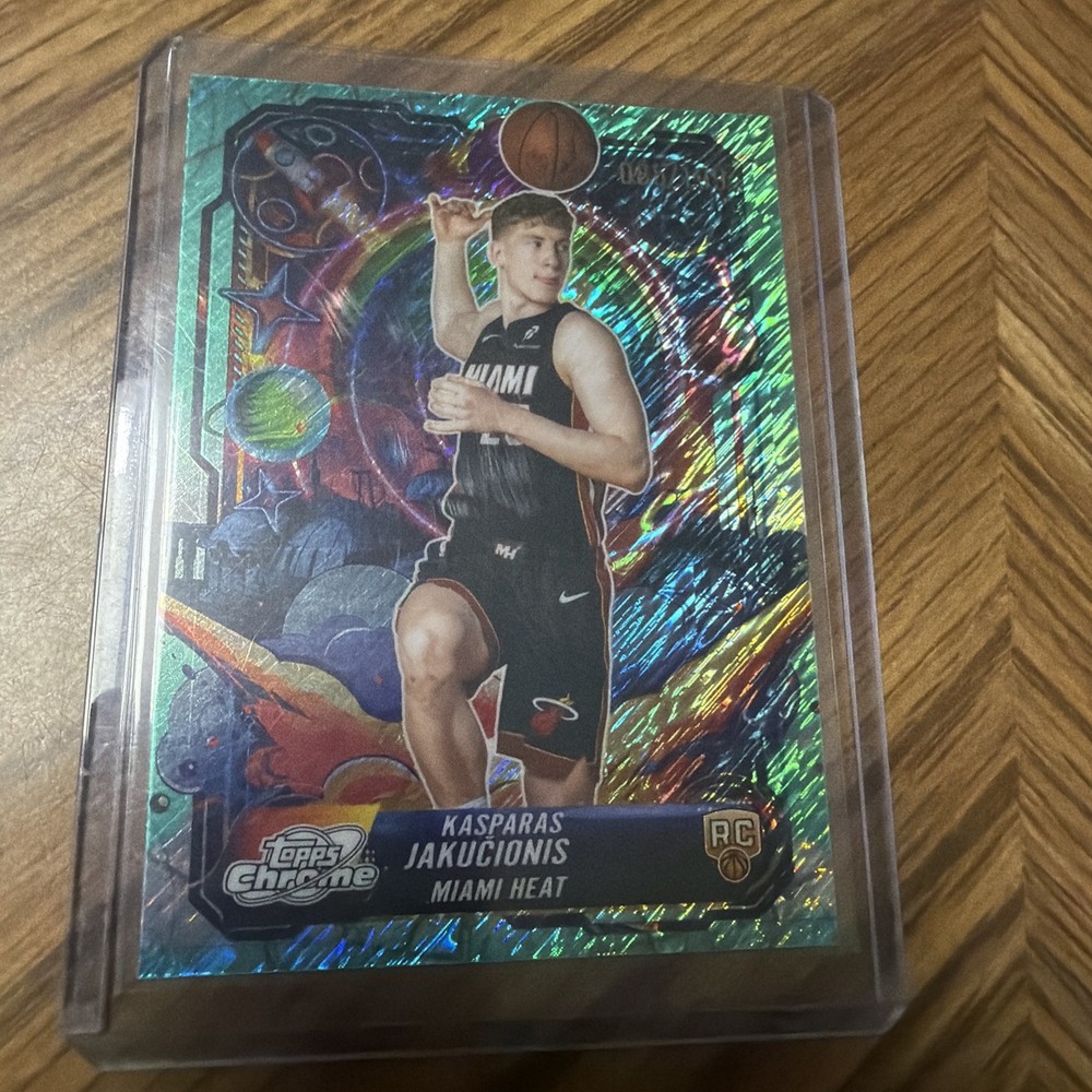 2025-26 Topps Cosmic Chrome KASPARAS JAKUCIONIS PROPULSION Aqua /199 Rookie RC