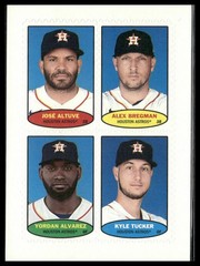 Altuve / Bregman / Alvarez / Tucker 2023 Heritage 1974 Topps Stamps Astros