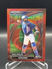 2026 Leaf Baseball Nation Malcolm Moore Red Prismatic #130 5/5