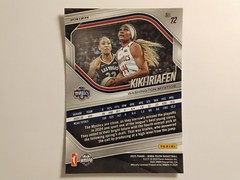 2025 Panini Prizm WNBA #72 Kiki Iriafen (RC) White Seismic Prizm